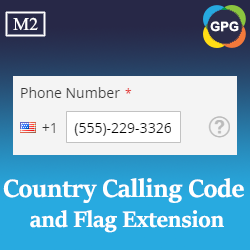 Magento 2 Country Calling Code and Flag Extension